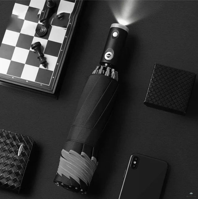 Parapluie Automatique avec Lampe LED Intégrée