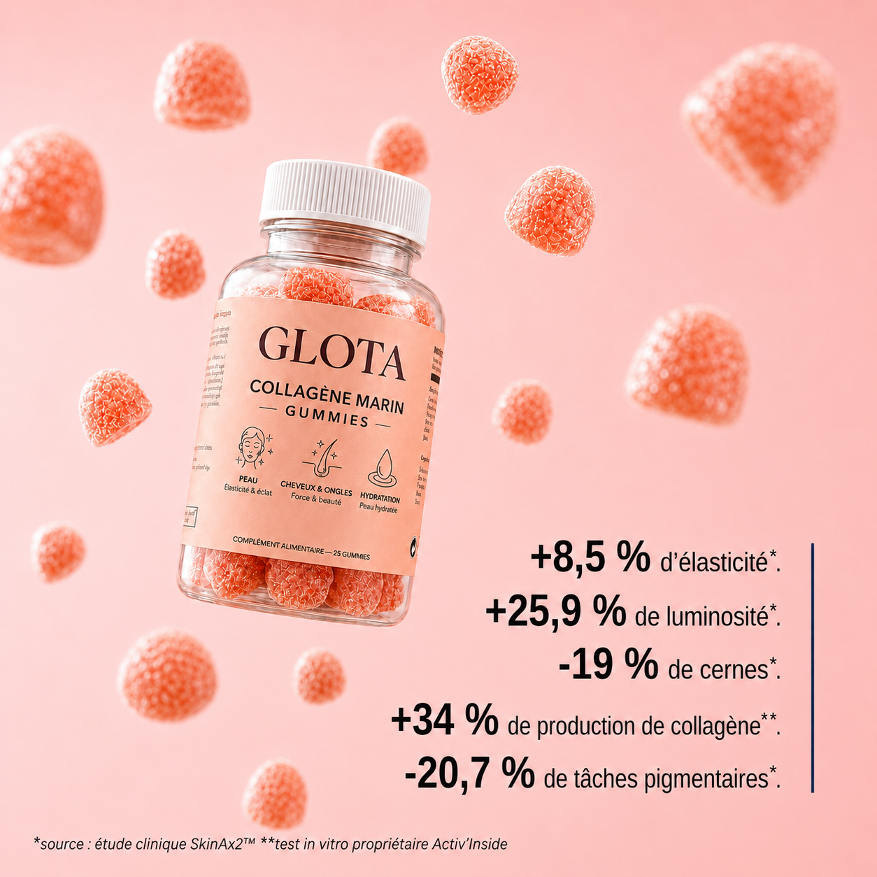 GLOTA™ Collagène Marin Gummies